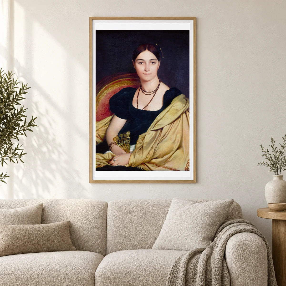 Jean Auguste Dominique Ingres S Madame Duvaucey — Neoclassicism shown in a styled interior