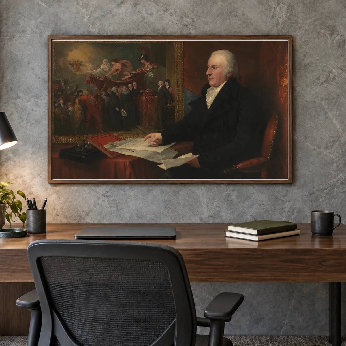 John Eardley Wilmot — Neoclassicism shown in a styled interior