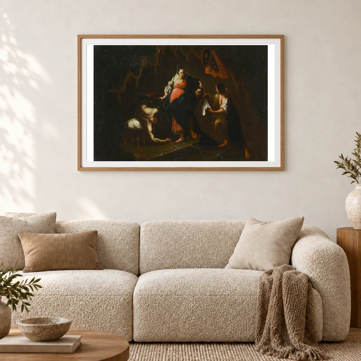 Judith And Holofernes — Neoclassicism shown in a styled interior