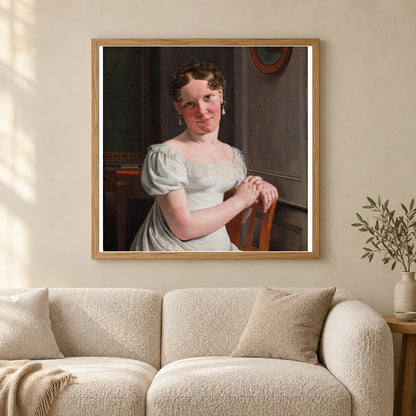 Julie Eckersberg, Née Juel, The Artist S Second Wife By C.w. Eckersberg — Neoclassicism shown in a styled interior