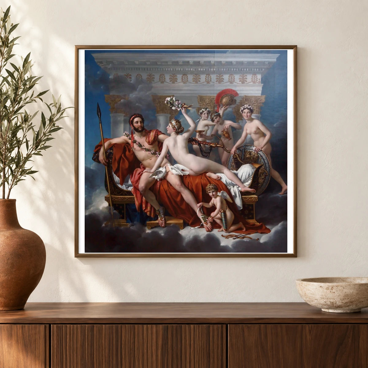 Legacy Of Jules David Chassagnol, Paris 1886. — Neoclassicism shown in a styled interior