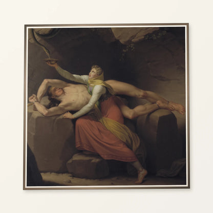 Loki And Sigyn By C.w. Eckersberg — Neoclassicism neoclassicism print by SaamCrafts