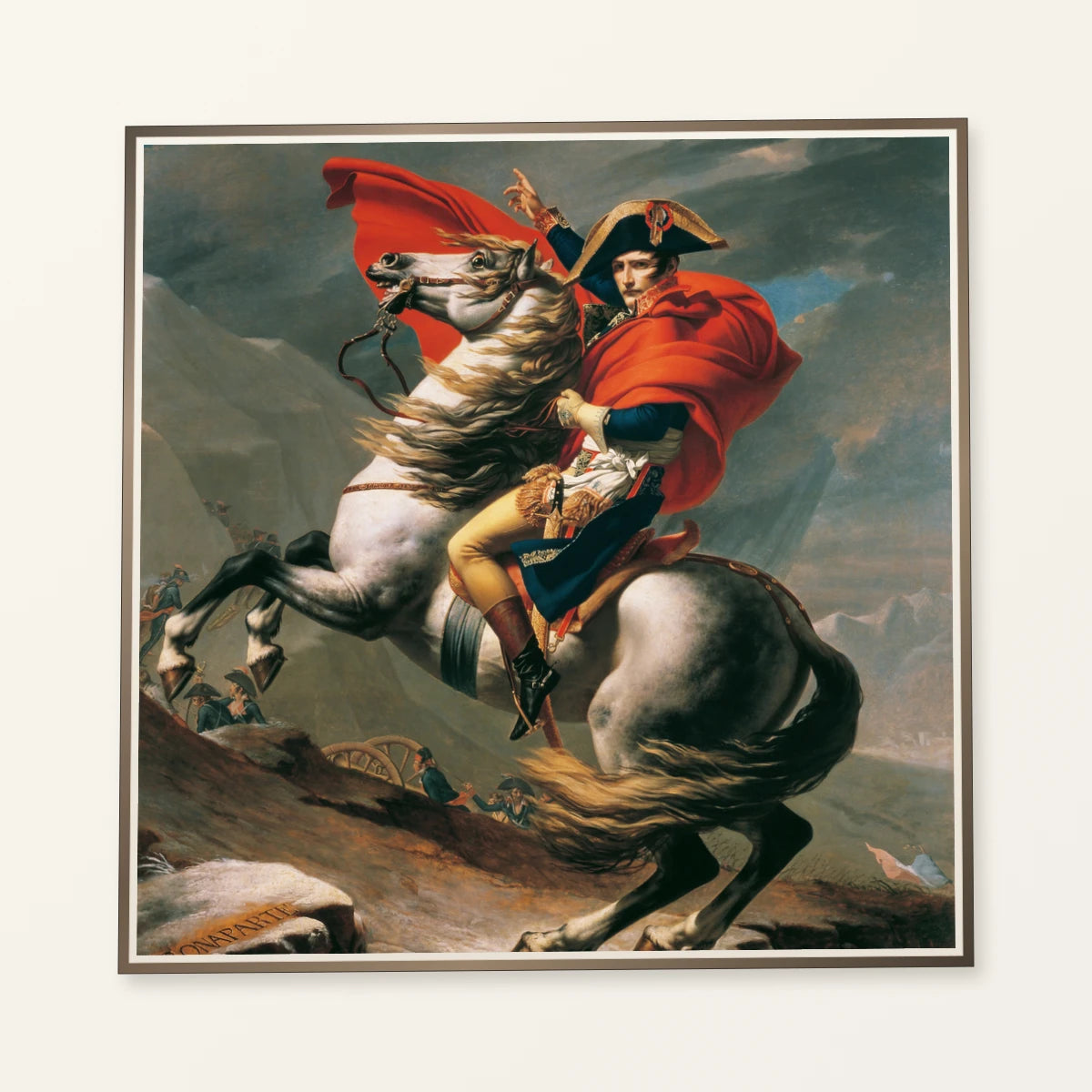 Napoleon Crossing The Alps (1801 1805) By Jacques Louis David — Neoclassicism neoclassicism print by SaamCrafts