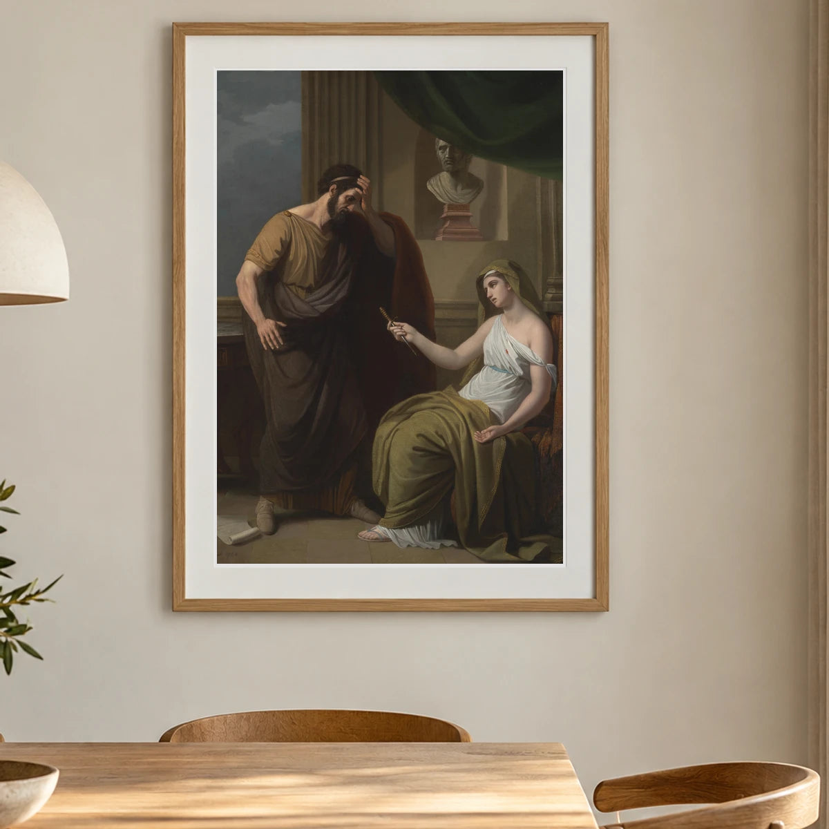 Paetus And Arria — Neoclassicism shown in a styled interior