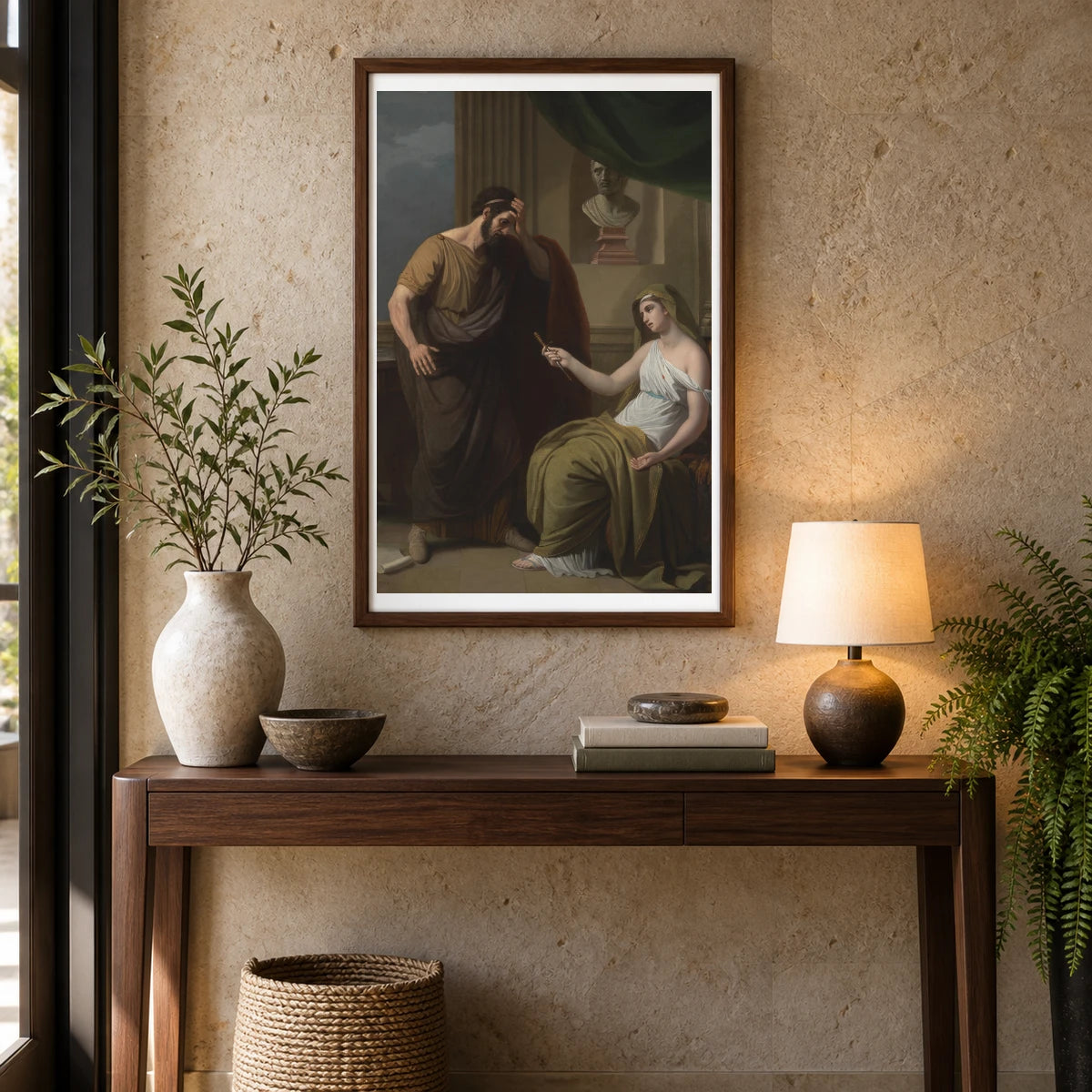 Paetus And Arria — Neoclassicism shown in a styled interior
