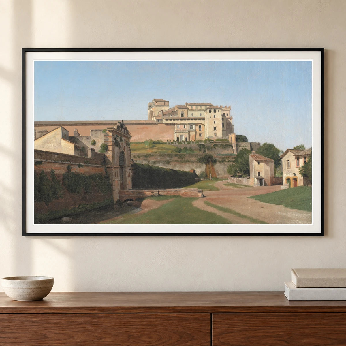 Porta Angelica And Part Of The Vatican By C.w. Eckersberg — Neoclassicism shown in a styled interior