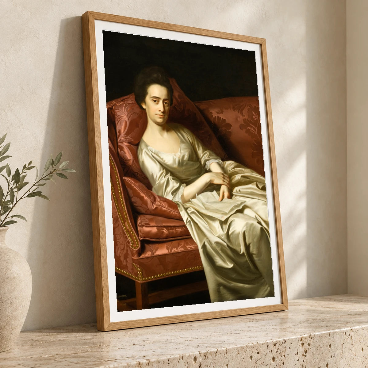 Portrait Of A Lady By John Singleton Copley — Neoclassicism neoclassicism print by SaamCrafts