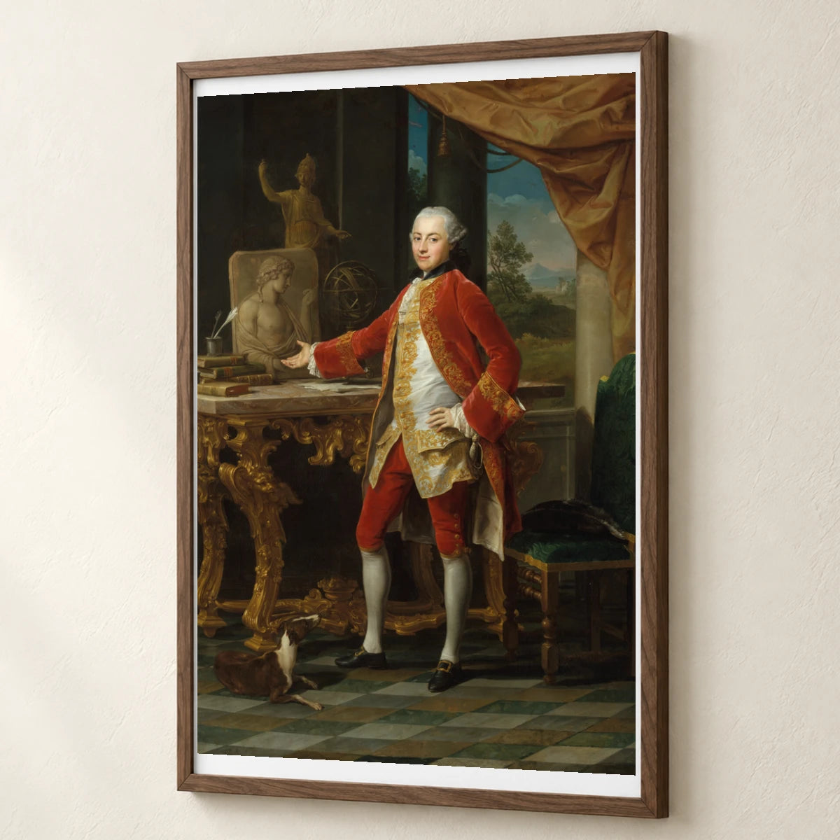 Portrait Of A Young Man By Pompeo Batoni — Neoclassicism neoclassicism print by SaamCrafts