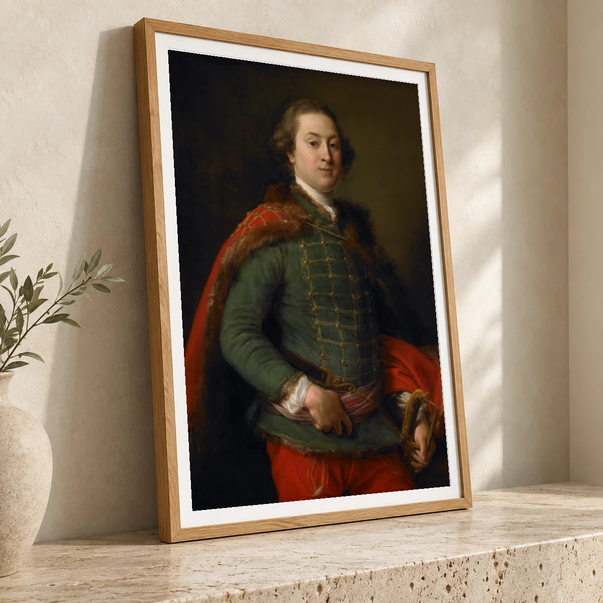Portrait Of John Woodyeare. — Neoclassicism neoclassicism print by SaamCrafts