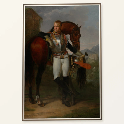 Portrait Of Second Lieutenant Charles Legrand By Baron Antoine Jean Gros — Neoclassicism neoclassicism print by SaamCrafts