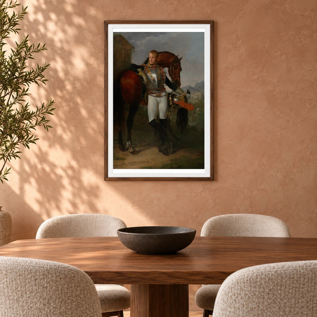 Portrait Of Second Lieutenant Charles Legrand By Baron Antoine Jean Gros — Neoclassicism shown in a styled interior
