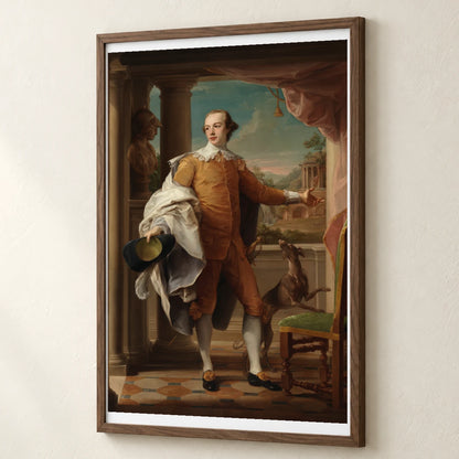 Portrait Of Sir Wyndham Knatchbull Wyndham By Pompeo Batoni — Neoclassicism neoclassicism print by SaamCrafts
