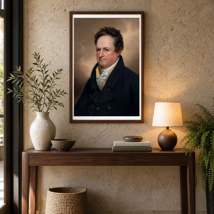 Rembrandt Peale S Portrait Of Dewitt Clinton — Neoclassicism shown in a styled interior