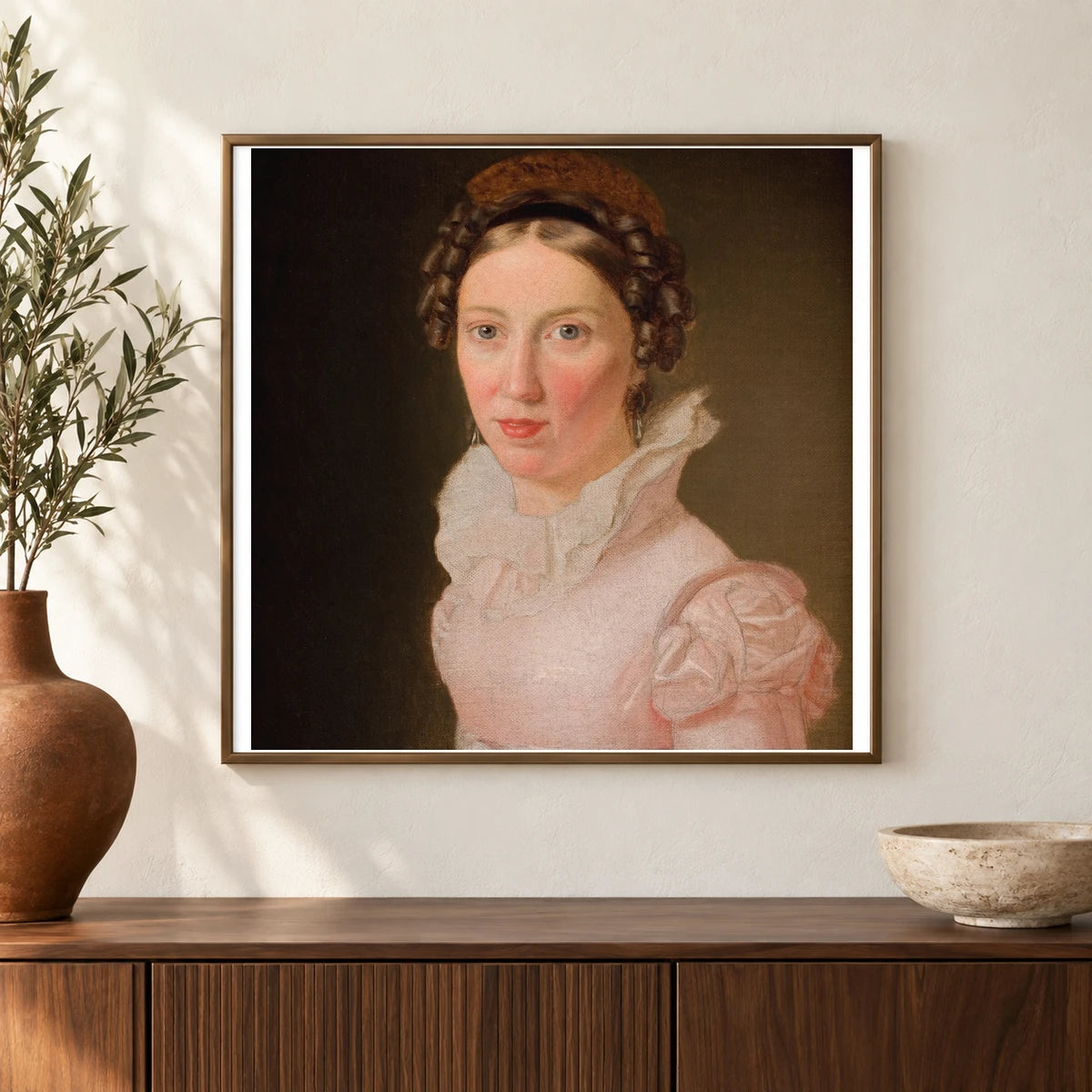 Suzanne Juel. By C.w. Eckersberg — Neoclassicism shown in a styled interior