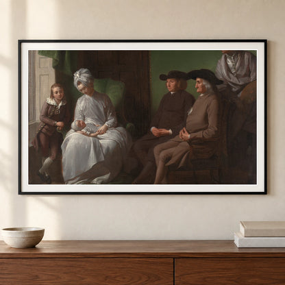 The Artist And His Family — Neoclassicism shown in a styled interior