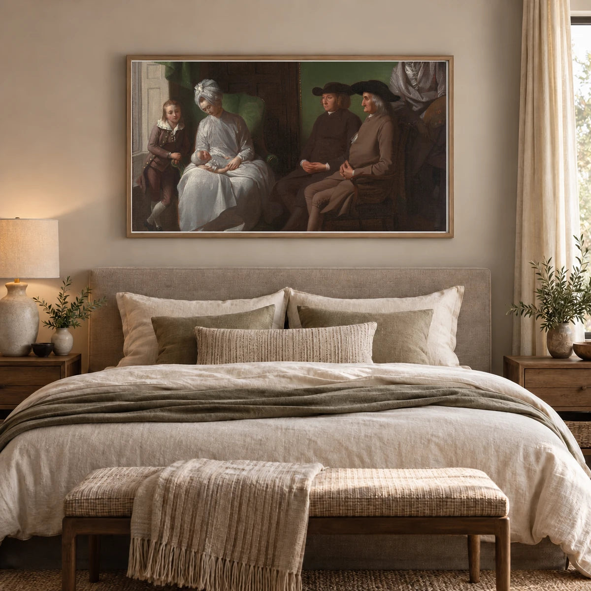 The Artist And His Family — Neoclassicism shown in a styled interior