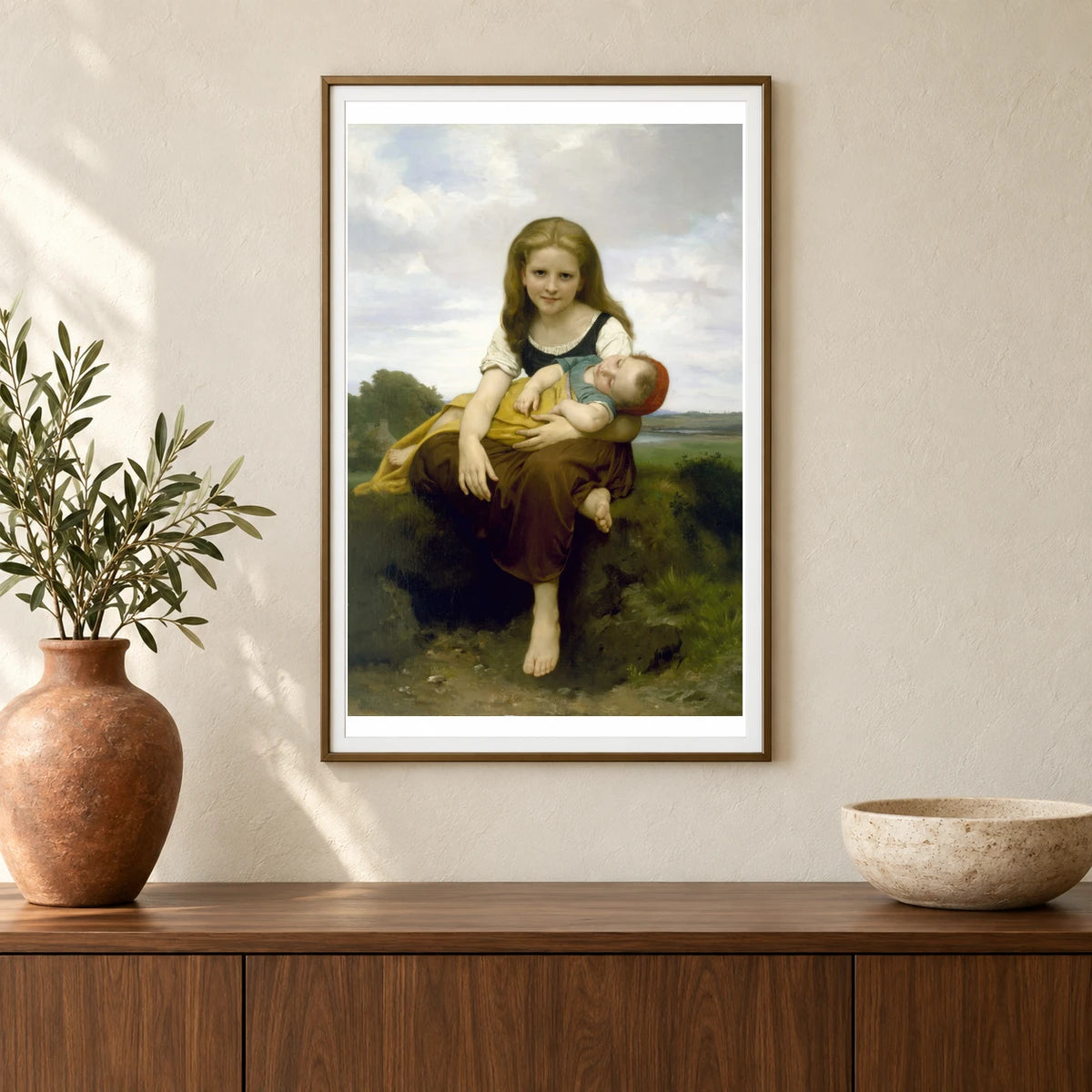 The Artist S Daughter Henriette And Son Paul Served As Models — Neoclassicism shown in a styled interior