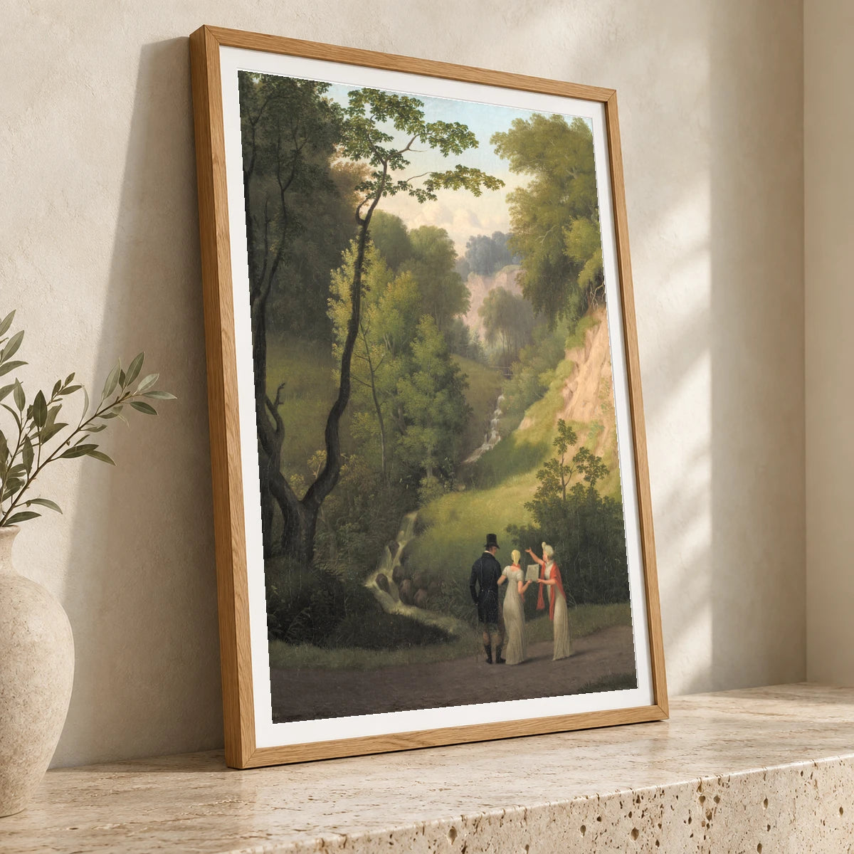 The Devil S Cleft At Liselund Manor. By C.w. Eckersberg — Neoclassicism neoclassicism print by SaamCrafts