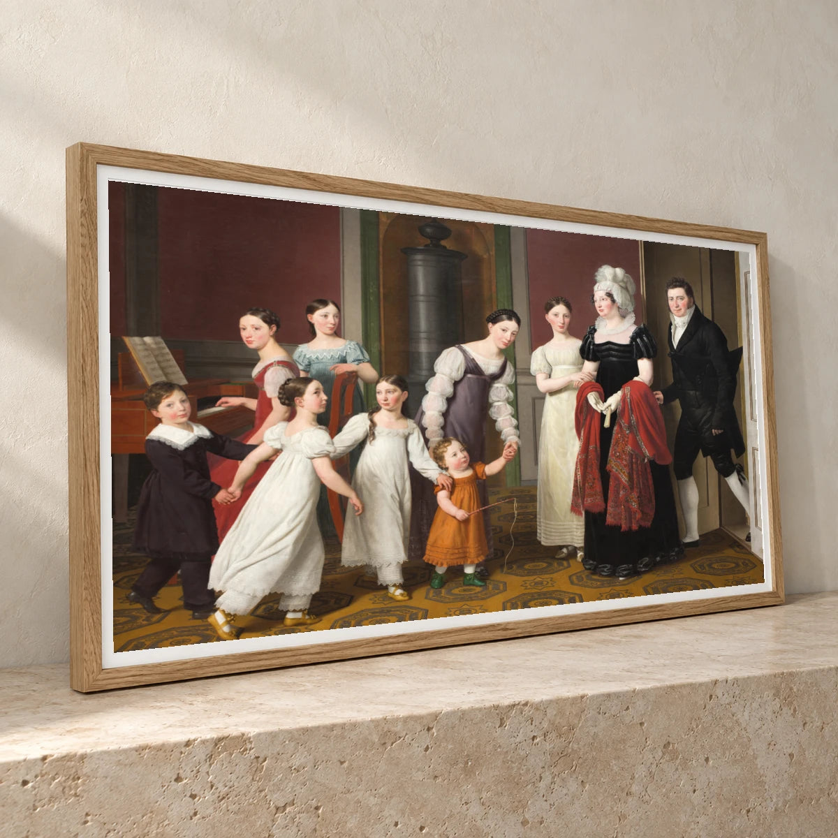 The Nathanson Family By C.w. Eckersberg — Neoclassicism neoclassicism print by SaamCrafts