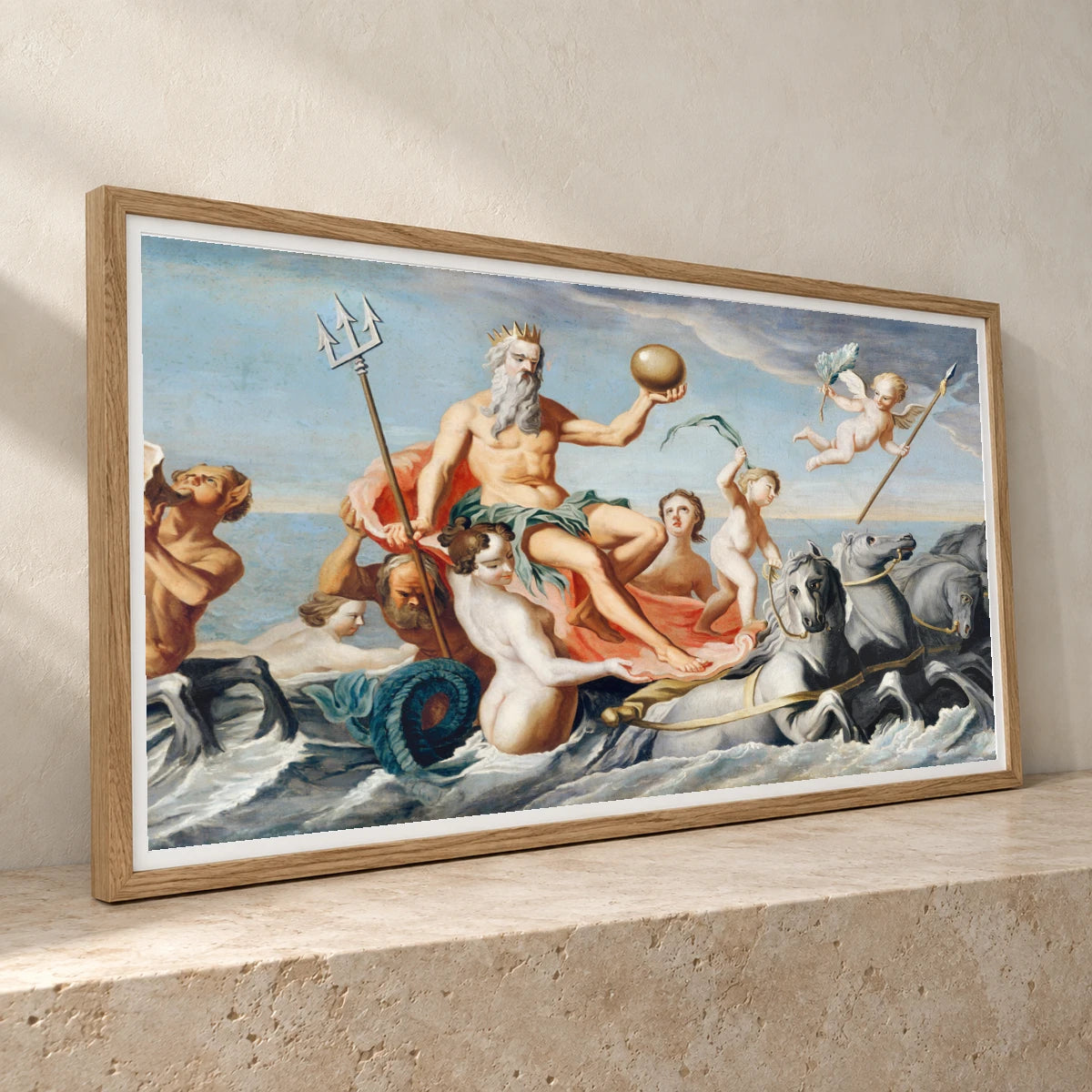 The Return Of Neptune (ca. 1754) By John Singleton Copley — Neoclassicism neoclassicism print by SaamCrafts
