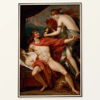Thetis Bringing The Armor To Achilles By Benjamin West — Neoclassicism neoclassicism print by SaamCrafts