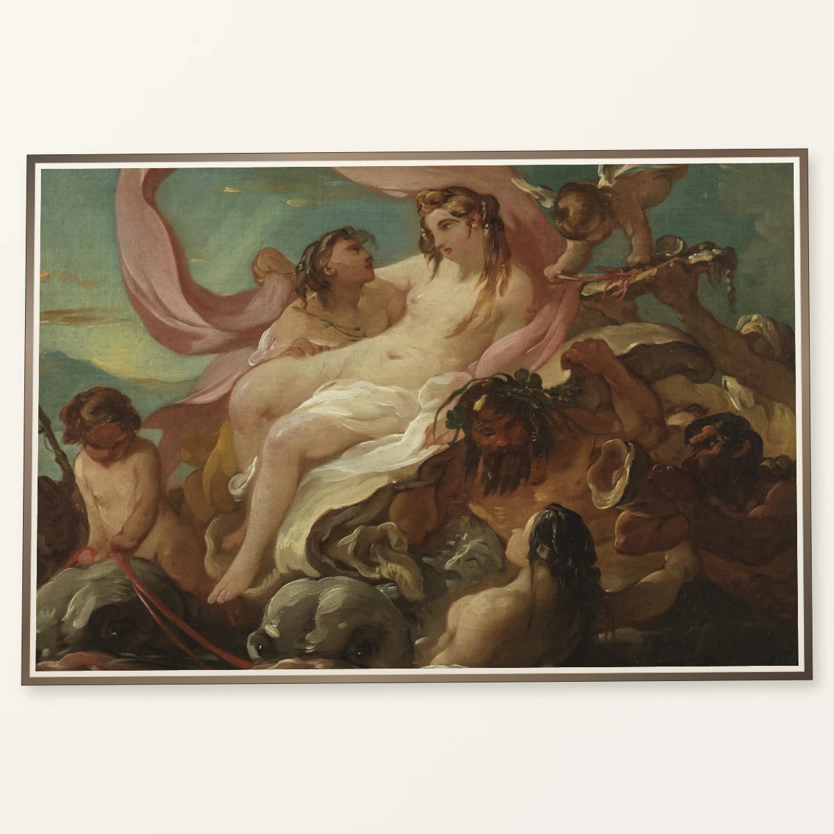 Venus Emerging From The Sea By Joseph Marie Vien — Neoclassicism neoclassicism print by SaamCrafts