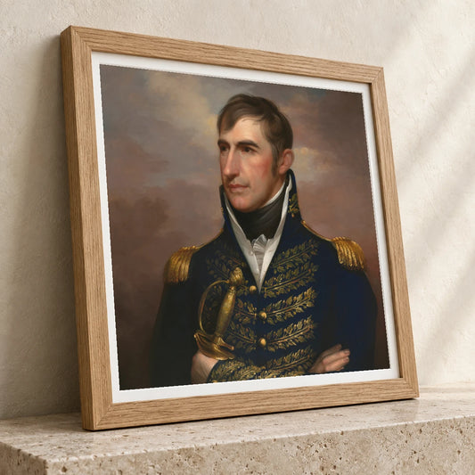 William Henry Harrison By Rembrandt Peale — Neoclassicism neoclassicism print by SaamCrafts