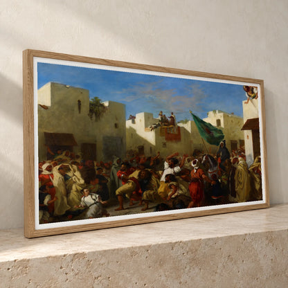 Convulsionists Of Tangier By Eugène Delacroix — Classical Art classical art print by SaamCrafts