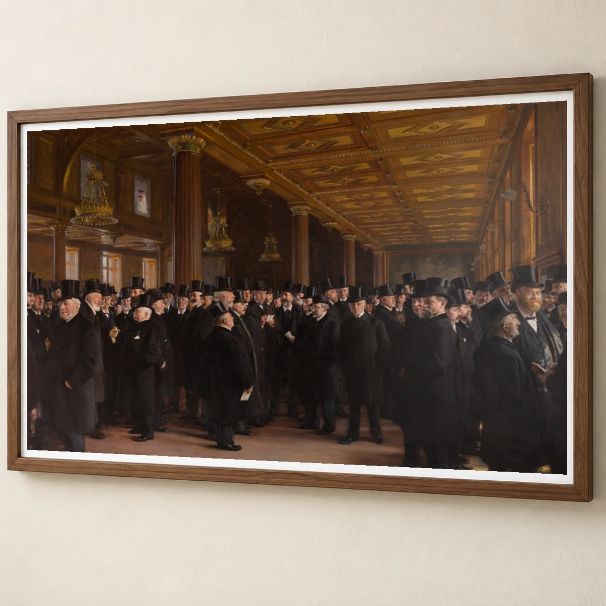 Dansk Fra Københavns Børs Maleri Af P.s. Krøyer Fra — Classical Art classical art print by SaamCrafts