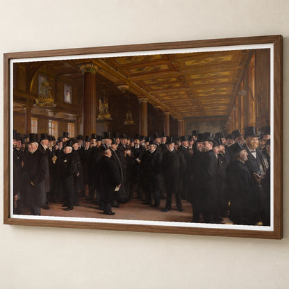 Dansk Fra Københavns Børs Maleri Af P.s. Krøyer Fra — Classical Art classical art print by SaamCrafts
