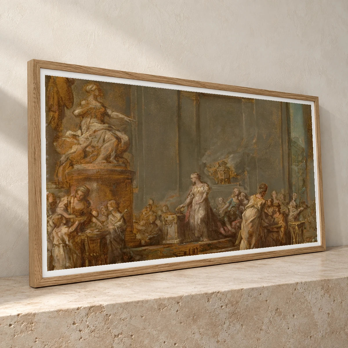 Dido S Sacrifice To Juno By Jean Bernard Restout — Classical Art classical art print by SaamCrafts