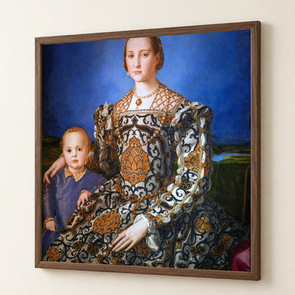 Eleanor Of Toledo With Her Son Giovanni De Medici By Agnolo Bronzino — Classical Art classical art print by SaamCrafts