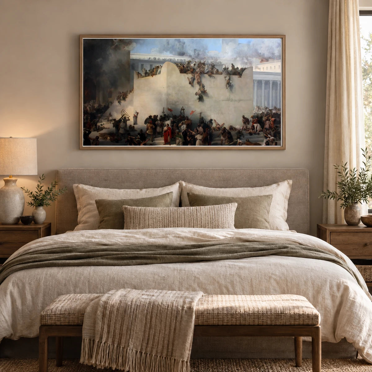 Francesco Hayez (1791–1882) — Classical Art shown in a styled interior