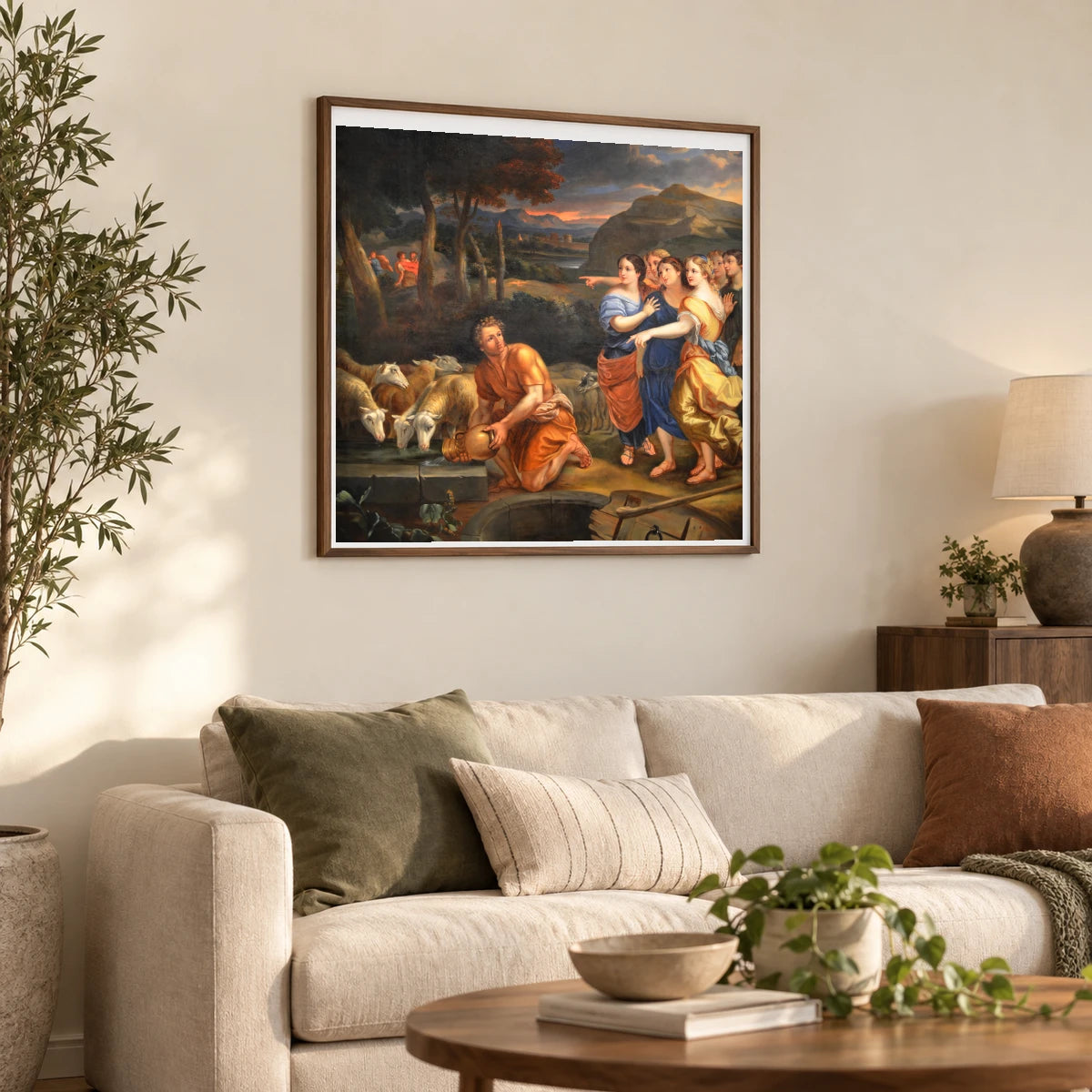 Hamel Fille De Jethro — Classical Art shown in a styled interior