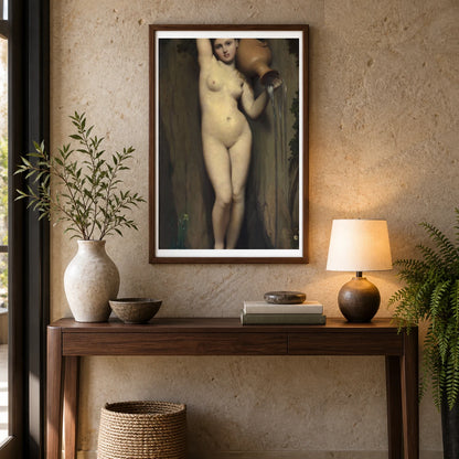 Jean Auguste Dominique Ingres The Spring — Classical Art shown in a styled interior