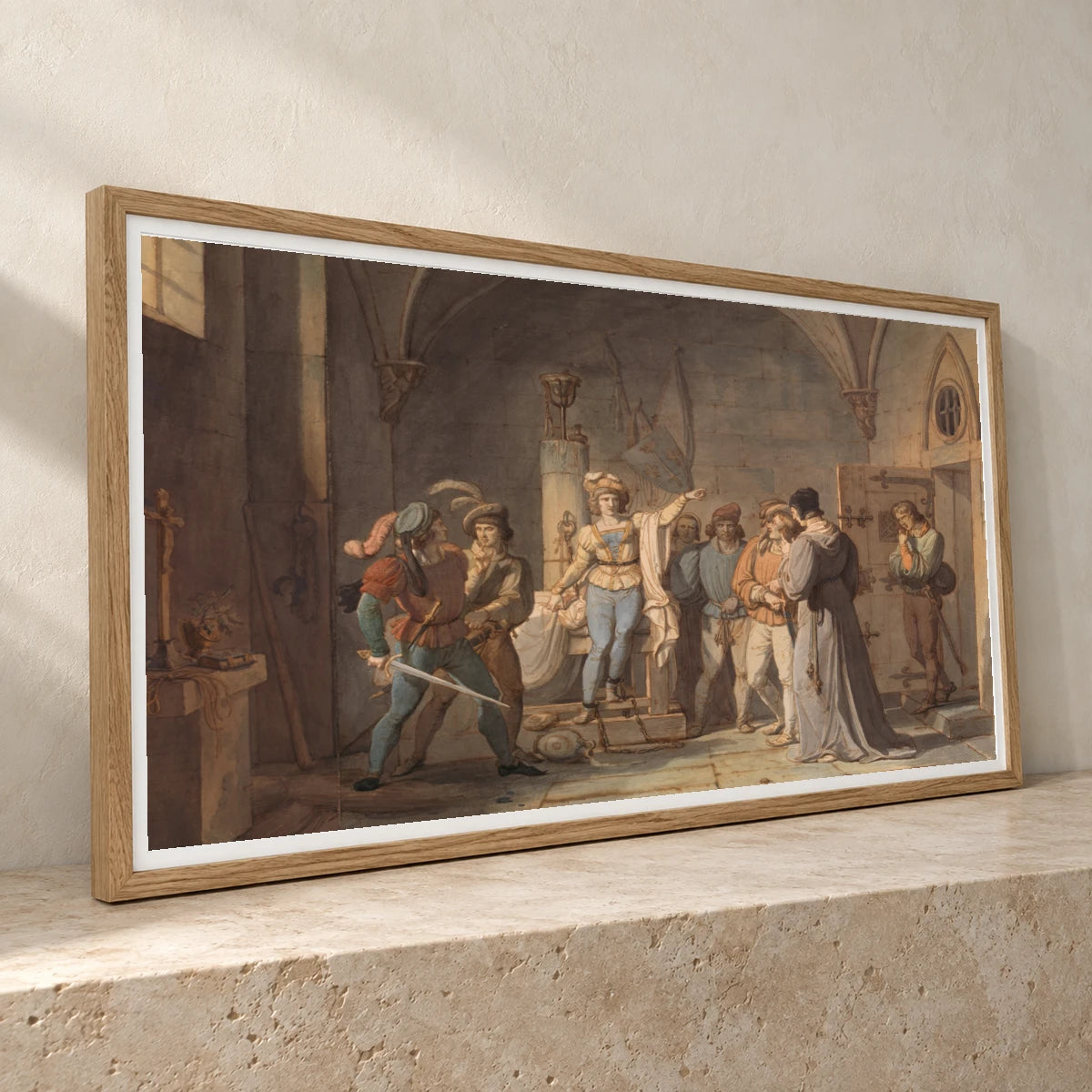 Joan Of Arc Imprisoned In Rouen By Pierre Henri Revoil — Classical Art classical art print by SaamCrafts