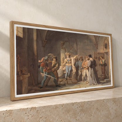 Joan Of Arc Imprisoned In Rouen By Pierre Henri Revoil — Classical Art classical art print by SaamCrafts