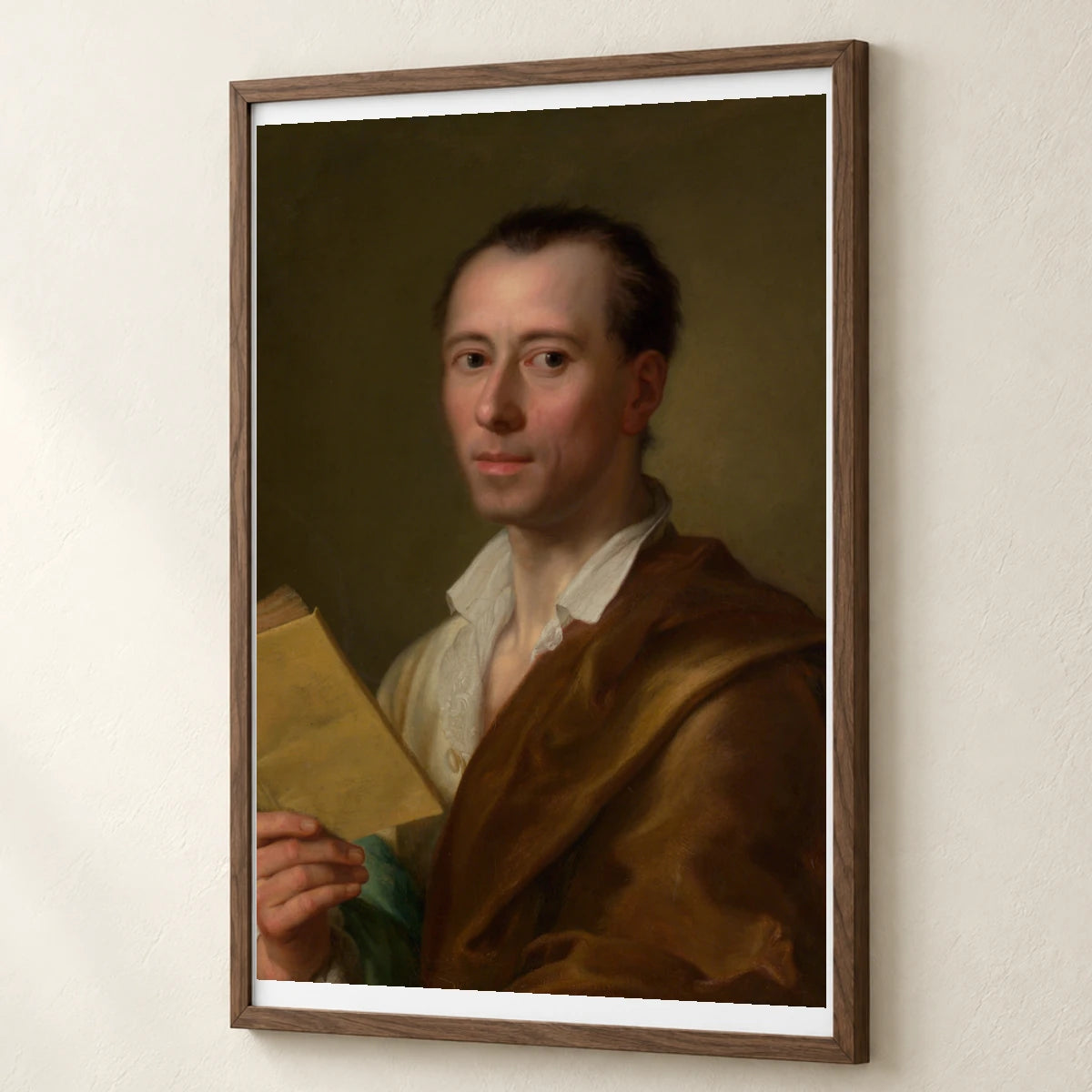 Johann Joachim Winckelmann (1717–1768) By Anton Raphael Mengs — Classical Art classical art print by SaamCrafts