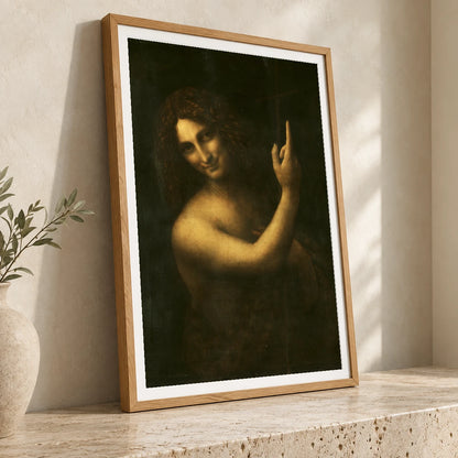 Leonardo Da Vinci S Saint John The Baptist — Classical Art classical art print by SaamCrafts