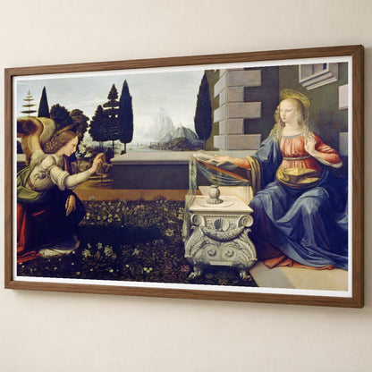 Leonardo Da Vinci S The Annunciation — Classical Art classical art print by SaamCrafts