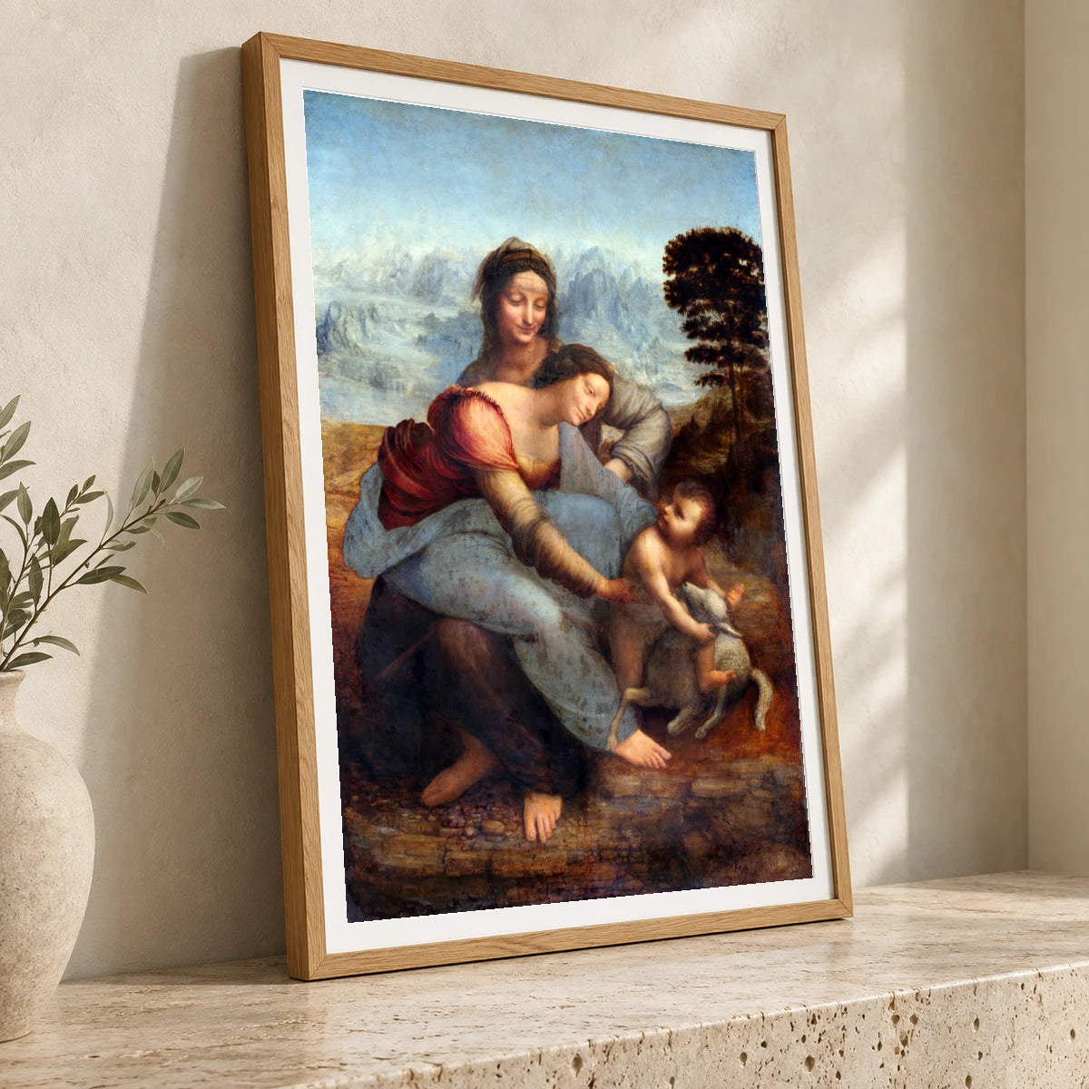 Leonardo Da Vinci S The Virgin And Child With Saint Anne (circa 1503) — Classical Art classical art print by SaamCrafts