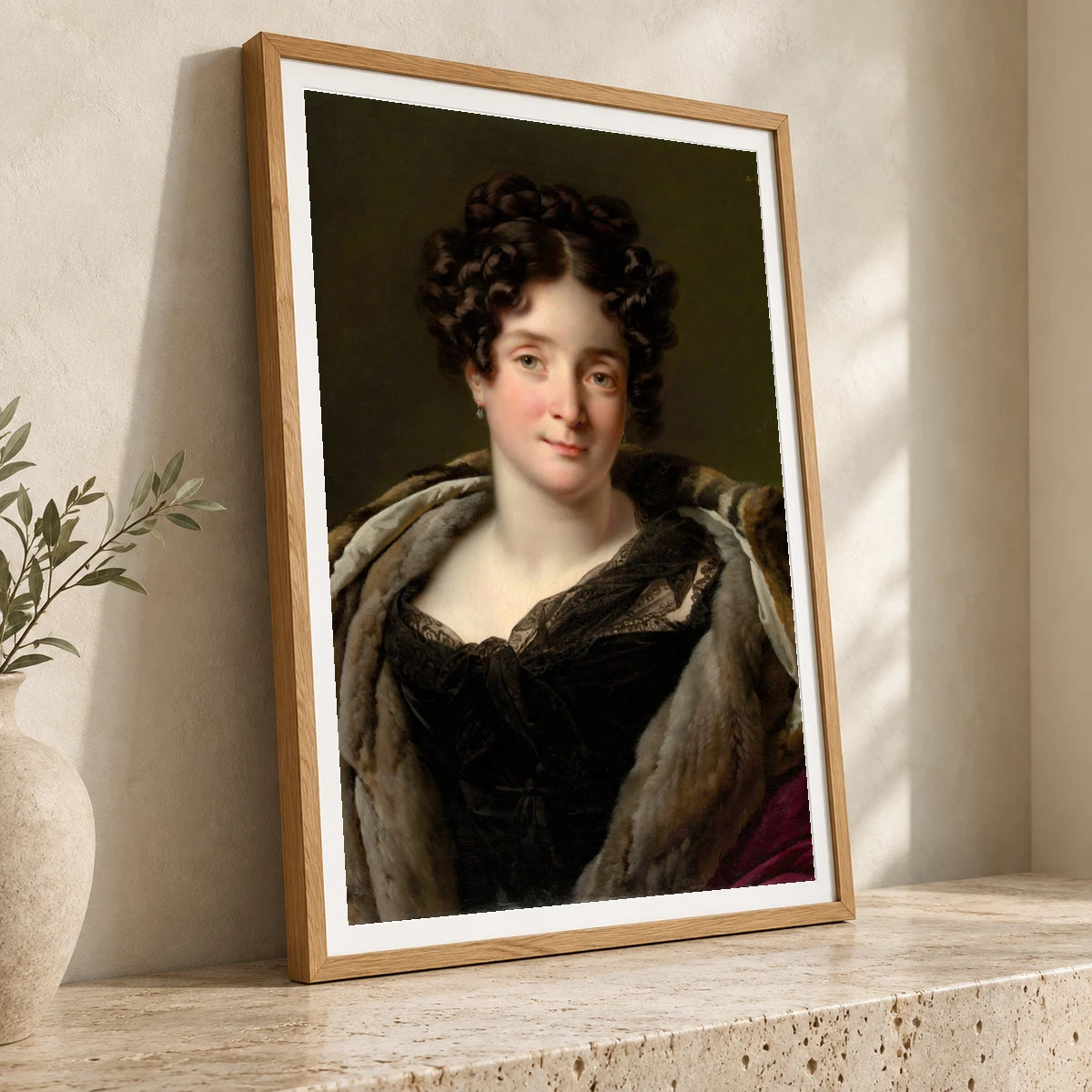 Madame Jacques Louis Étienne Reizet (colette Désirée Thérèse Godefroy, 1782–1850) By Anne Louis Girodet Trioson — Classical Art classical art print by SaamCrafts