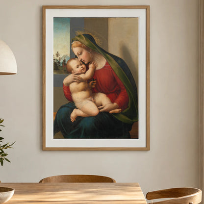 Madonna And Child By Francesco Granacci — Classical Art shown in a styled interior