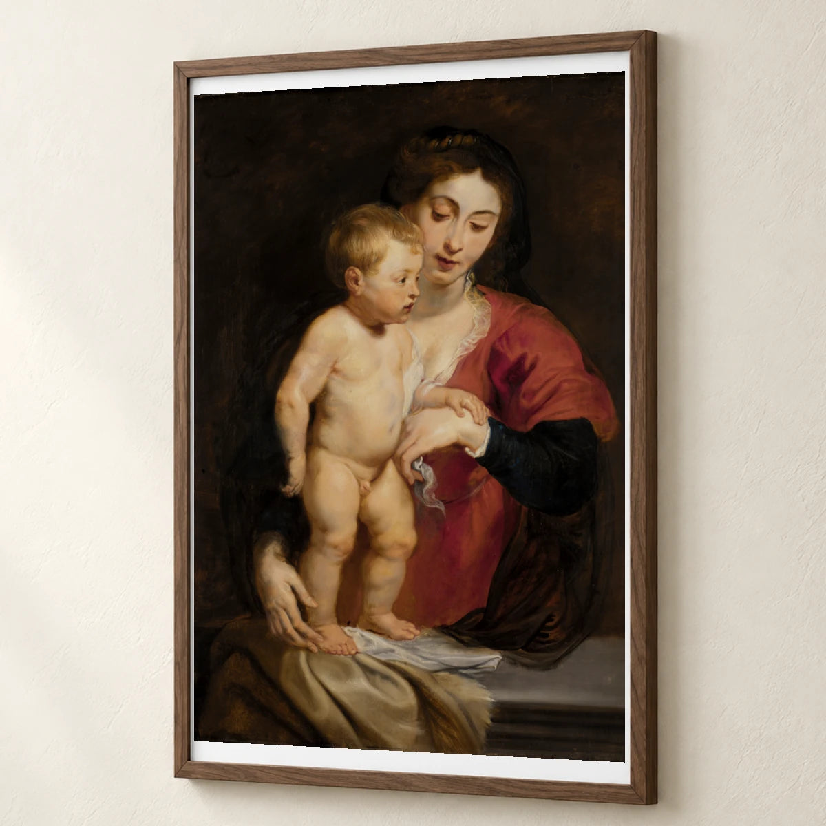 Madonna And Child By Peter Paul Rubens — Classical Art classical art print by SaamCrafts