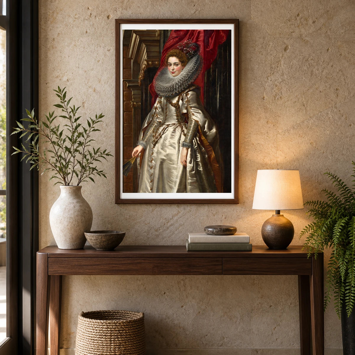 Marchesa Brigida Spinola Doria — Classical Art shown in a styled interior