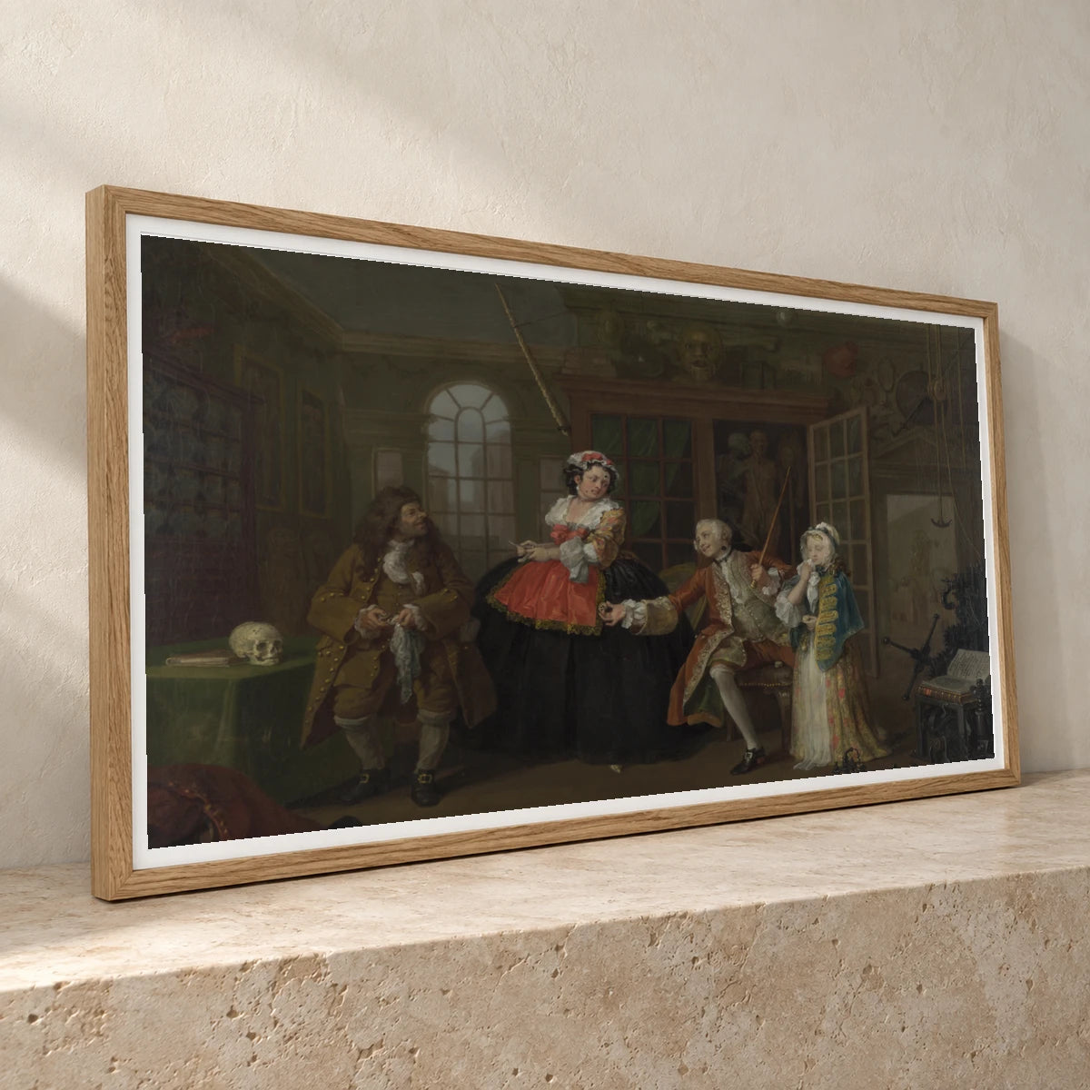 Marriage A La Mode 3, The Inspection. William Hogarth — Classical Art classical art print by SaamCrafts