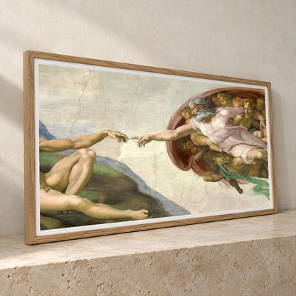 Michelangelo Buonarroti S The Creation Of Adam — Classical Art classical art print by SaamCrafts