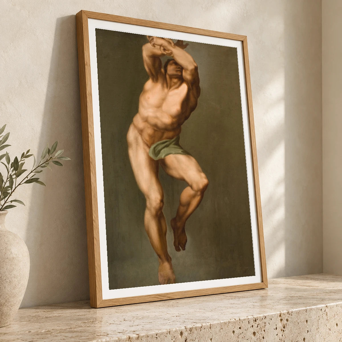 Paint Figure. After Michelangelo S Last Judgment In The Sistine Chapel By Nicolai Abildgaard — Classical Art classical art print by SaamCrafts