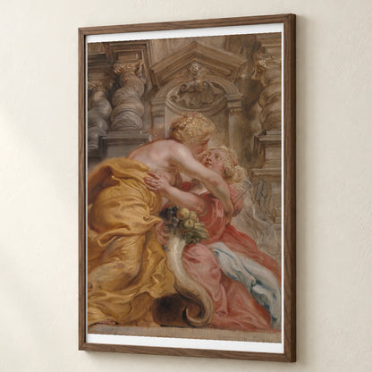 Peace Embracing Plenty — Classical Art classical art print by SaamCrafts