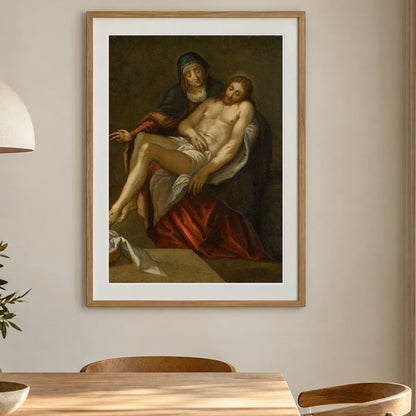 Pieta, Italian Master — Classical Art shown in a styled interior